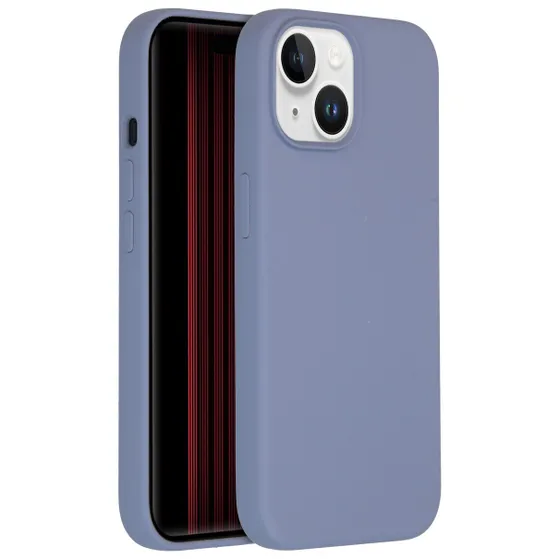 Accezz Liquid Silicone Backcover iPhone 15 Grijs