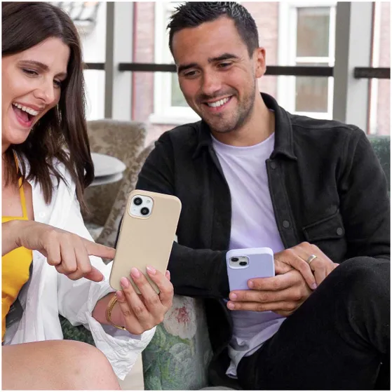 Accezz Liquid Silicone Backcover iPhone 15 Plus Donkergrijs