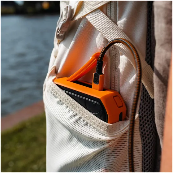 Xtorm Xtreme USB-A / USB-C kabel 1,5m Zwart/oranje