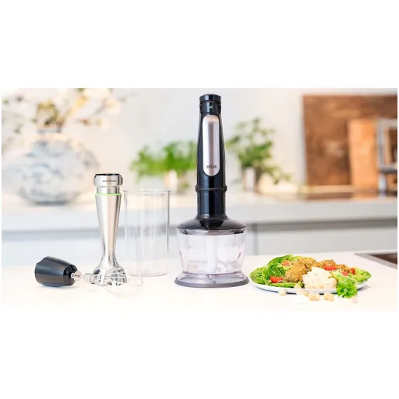Braun MQ7035X Zwart/rvs