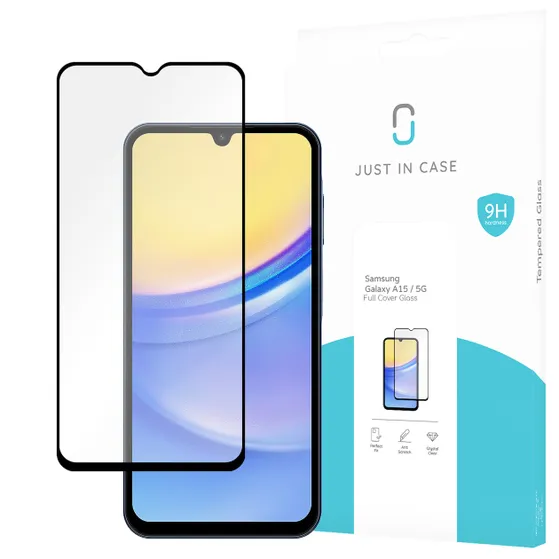 Just in Case Full Cover Tempered Glass voor Samsung A15 4G/5G