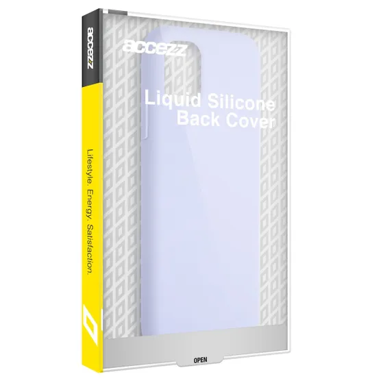 Accezz Liquid Silicone Backcover iPhone 15 Pro Paars