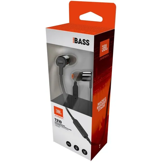 JBL T210 Zwart