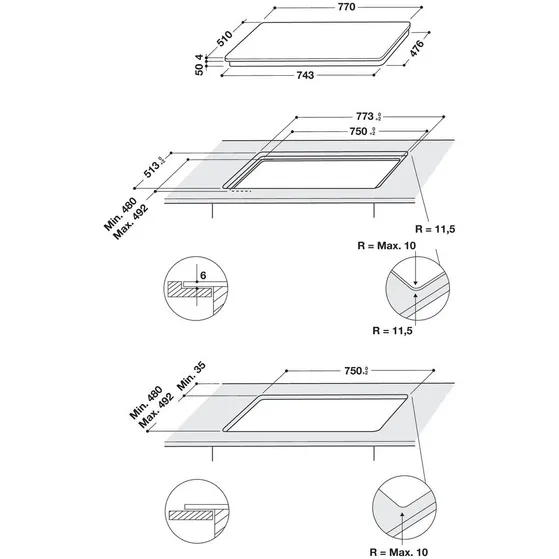 Whirlpool WB B4877 NE