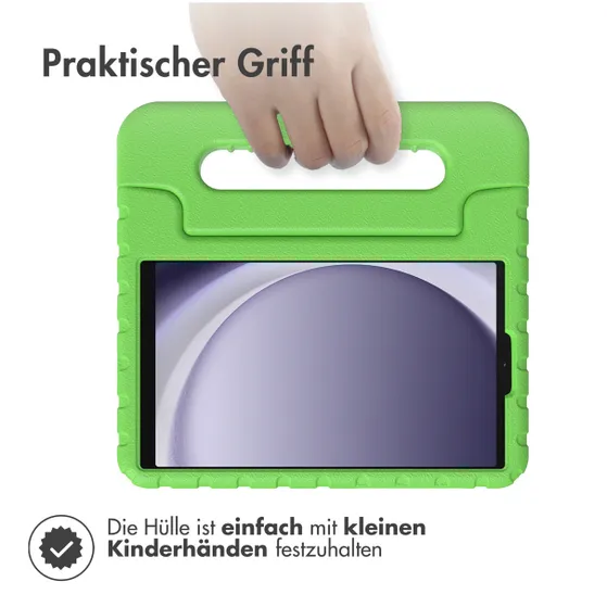 Accezz Kidsproof Backcover met handvat Samsung Galaxy Tab A9 Groen