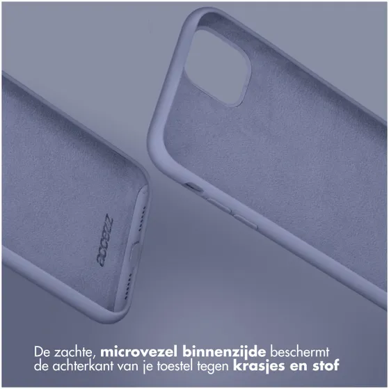 Accezz Liquid Silicone Backcover iPhone 15 Pro Max Grijs