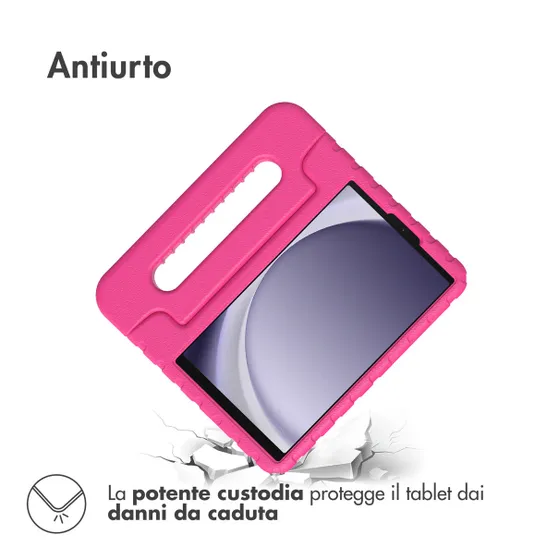 Accezz Kidsproof Backcover met handvat Samsung Galaxy Tab A9 Roze