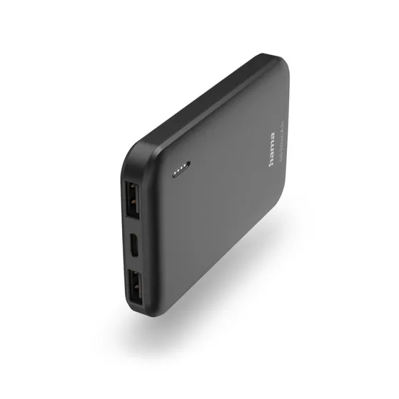 Hama Pocket 5 Power Pack 5000 mAh Outputs: 2x USB-A7 Antraciet