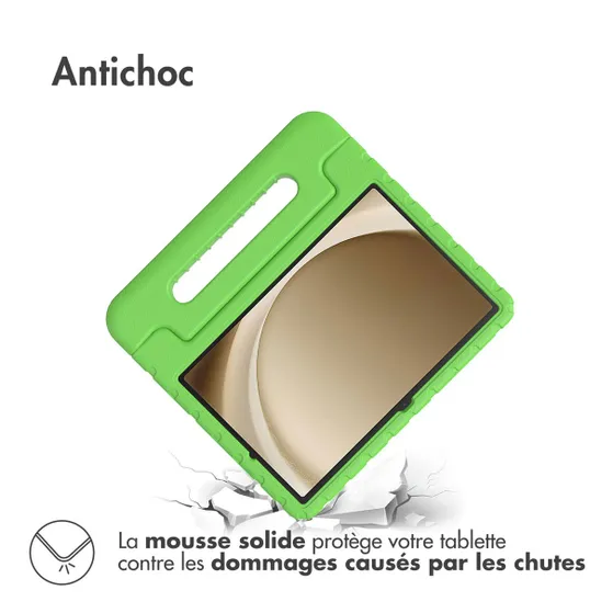Accezz Kidsproof Backcover met handvat Samsung Galaxy Tab A9 Plus Groen