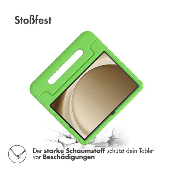Accezz Kidsproof Backcover met handvat Samsung Galaxy Tab A9 Plus Groen