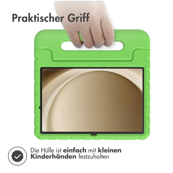 Accezz Kidsproof Backcover met handvat Samsung Galaxy Tab A9 Plus Groen