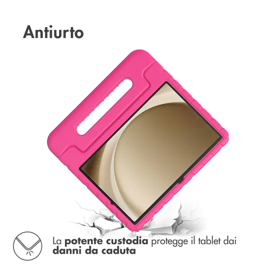Accezz Kidsproof Backcover met handvat Samsung Galaxy Tab A9 Plus Roze