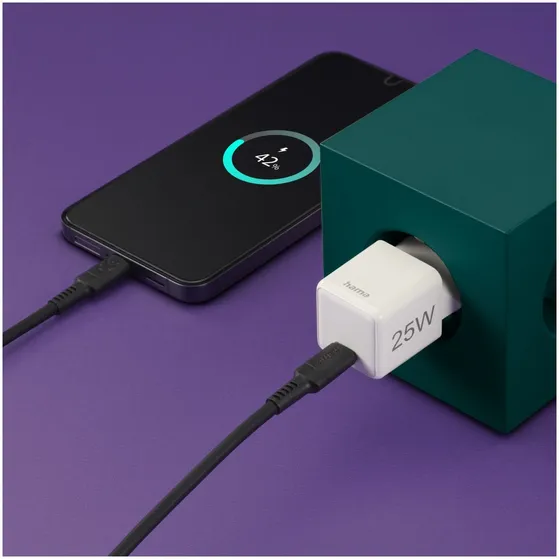 Hama Fast Charger USB-C PD/Qualcomm® Super-Mini Charger 25 W Wit