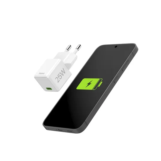 Hama Fast Charger USB-C PD/Qualcomm® Super-Mini Charger 25 W Wit