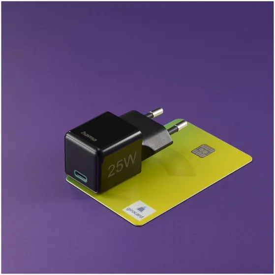 Hama Fast Charger USB-C PD/Qualcomm® Super-Mini Charger 25 W Zwart