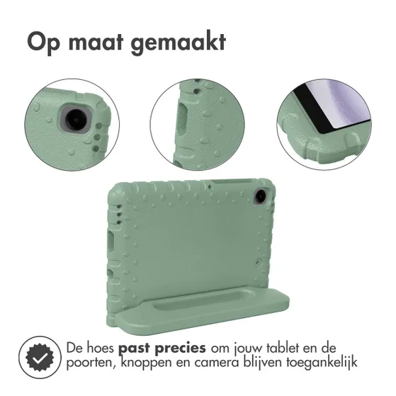 Accezz Kidsproof Backcover met handvat Samsung Galaxy Tab A9 Olijfgroen