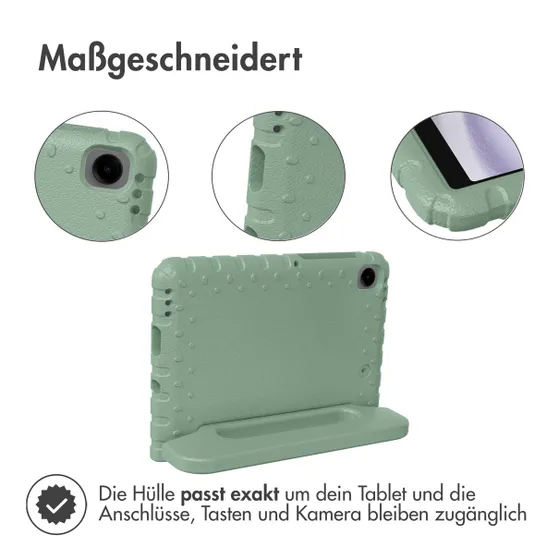 Accezz Kidsproof Backcover met handvat Samsung Galaxy Tab A9 Olijfgroen