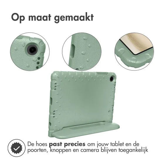 Accezz Kidsproof Backcover met handvat Samsung Galaxy Tab A9 Plus Olijfgroen