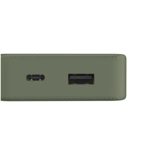 Hama Colour 10 Power Pack 10000 mAh 2 Outputs:USB-C USB-A Groen
