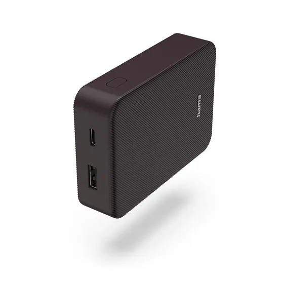 Hama Colour 10 Power Pack 10000 mAh 2 Outputs:USB-C USB-A Paars