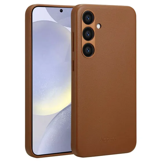 Accezz MagSafe Leather Backcover Samsung Galaxy S24 Plus Bruin