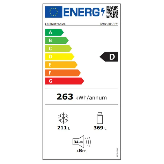 LG GMBS30SDPY Zilver