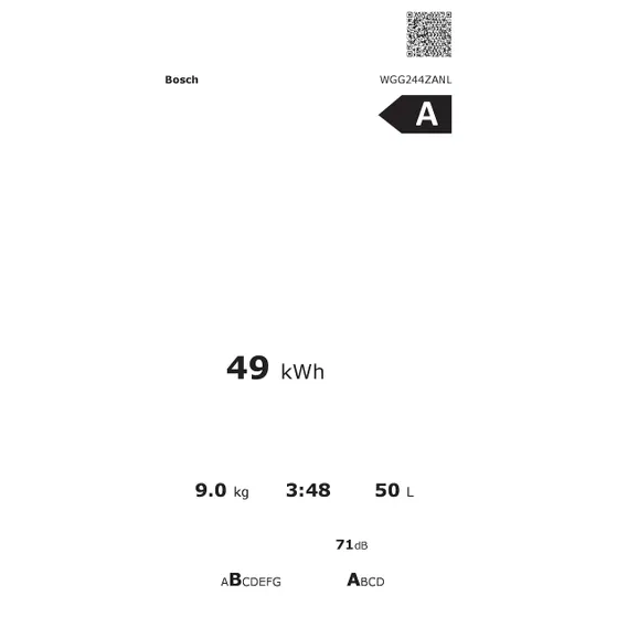 Bosch WGG244ZANL