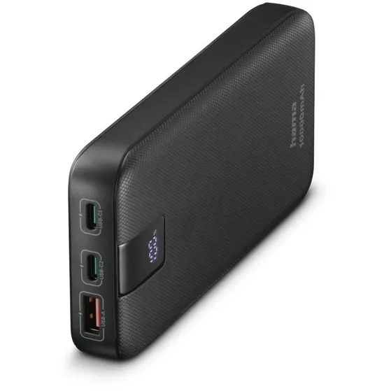 Hama PD 10 Power Pack 10000 mAh 3 Outputs 2x USB-C 1x USB-A Antraciet