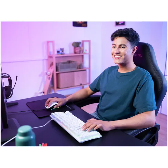 Trust GXT833W THADO TKL KEYBOARD WHT US Wit