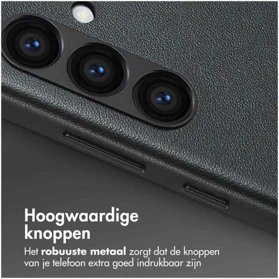 Accezz MagSafe Leather Backcover Samsung Galaxy S24 Zwart