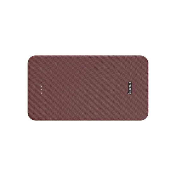 Hama Colour 20 Power Pack 20000 mAh 2 Outputs:USB-C USB-A Rood