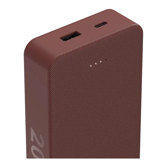 Hama Colour 20 Power Pack 20000 mAh 2 Outputs:USB-C USB-A Rood
