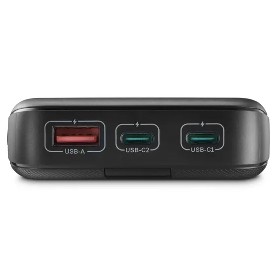 Hama PD 20 Power Pack 20000 mAh Outputs:2x USB-C USB-A Fast Charging Antraciet