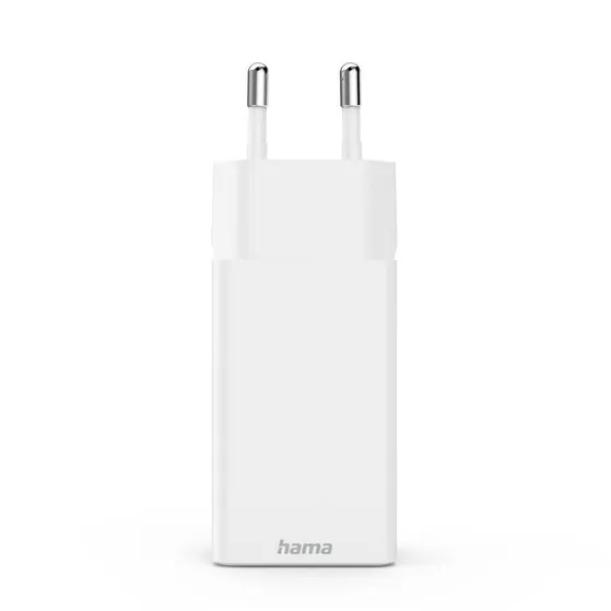 Hama Fast Charger GaN 1x USB-C PD 2x USB-A QC Mini-Charger 45 W Wit