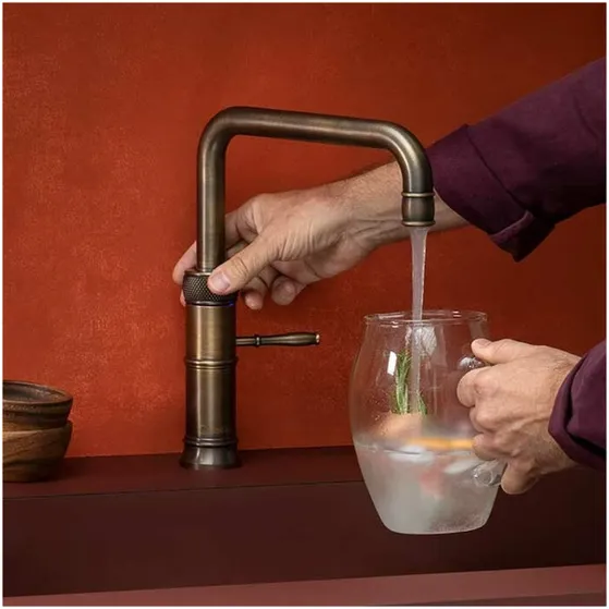 Quooker Classic Fusion Square Messing Patina