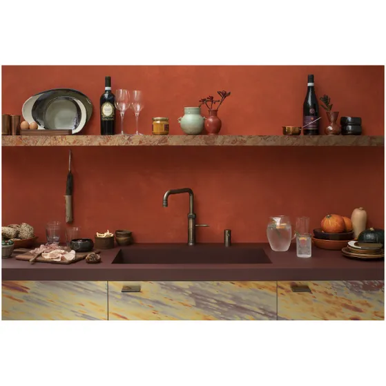 Quooker Classic Fusion Square Messing Patina