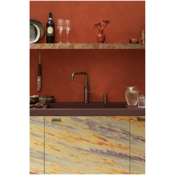 Quooker Classic Fusion Square Messing Patina