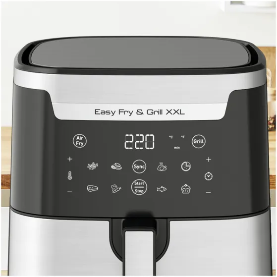 Tefal EY801D Easy Fry & Grill XXL Rvs