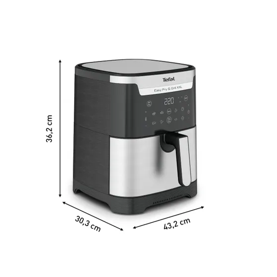 Tefal EY801D Easy Fry & Grill XXL Rvs