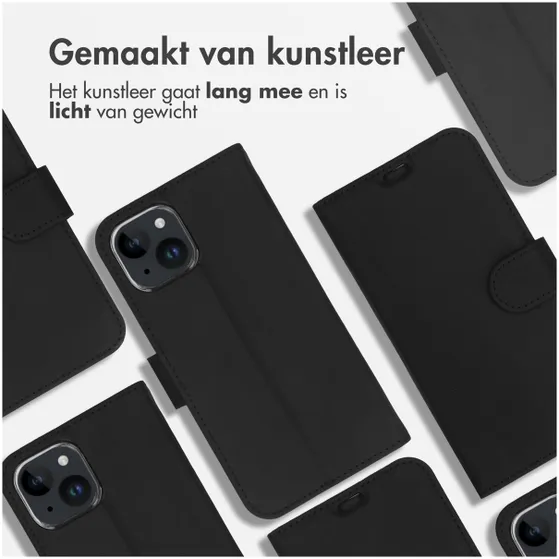 Accezz Wallet Softcase Bookcase iPhone 15 Zwart