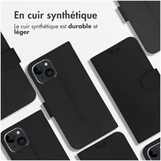 Accezz Wallet Softcase Bookcase iPhone 15 Zwart
