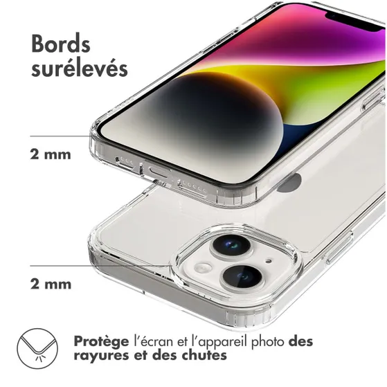 Accezz Xtreme Impact Backcover iPhone 15 Transparant