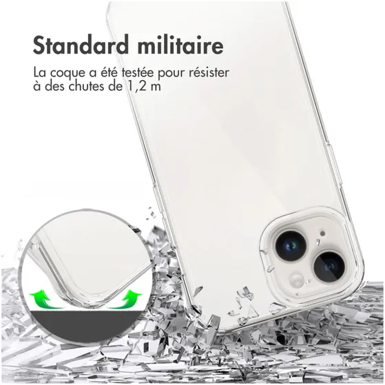 Accezz Xtreme Impact Backcover iPhone 15 Transparant