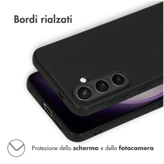 Accezz Color Backcover Samsung Galaxy S24 Zwart