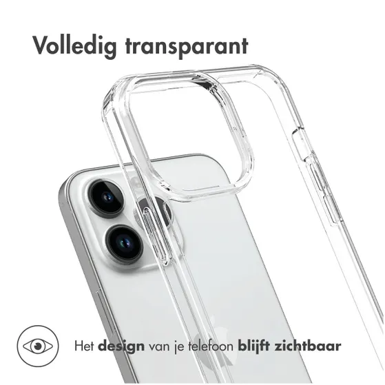 Accezz Xtreme Impact Backcover iPhone 15 Pro Max Transparant