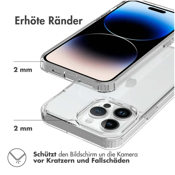 Accezz Xtreme Impact Backcover iPhone 15 Pro Max Transparant