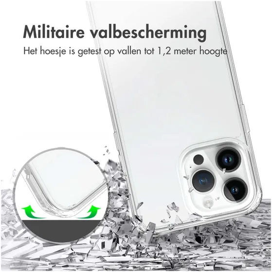 Accezz Xtreme Impact Backcover iPhone 15 Pro Max Transparant
