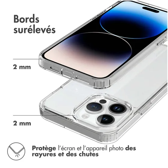 Accezz Xtreme Impact Backcover iPhone 15 Pro Max Transparant