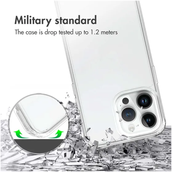 Accezz Xtreme Impact Backcover iPhone 15 Pro Max Transparant