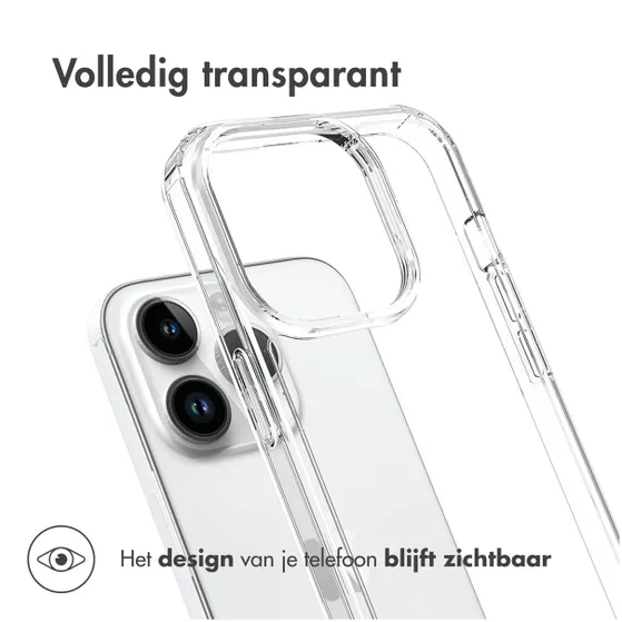 Accezz Xtreme Impact Backcover iPhone 15 Pro Transparant